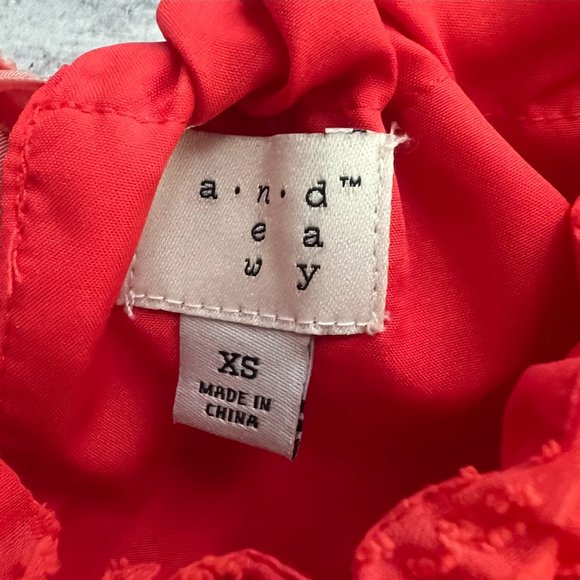 A New Day Textured Sleeveless Dress, Coral Red, Size XS - Picture 5 of 9